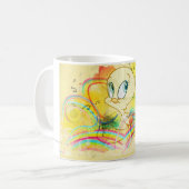 TWEETY™ In Regenbögen Kaffeetasse (Vorderseite Links)