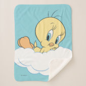 Tweety In The Clouds Pose 3 Sherpadecke (Vorderseite)