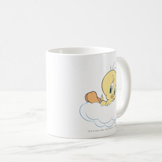 TWEETY™ in Wolken Pose 3 Kaffeetasse (VorderseiteRechts)