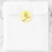 TWEETY™ Landing Runder Aufkleber (Tasche)