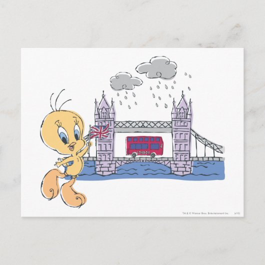 TWEETY™ London Bridge Postkarte (Vorderseite)