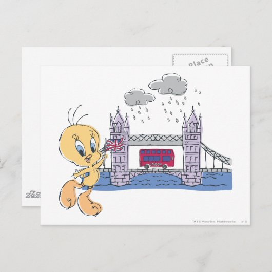 TWEETY™ London Bridge Postkarte (Vorne/Hinten)