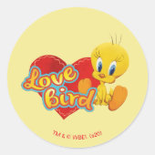 TWEETY™ - Love Bird Runder Aufkleber (Vorderseite)