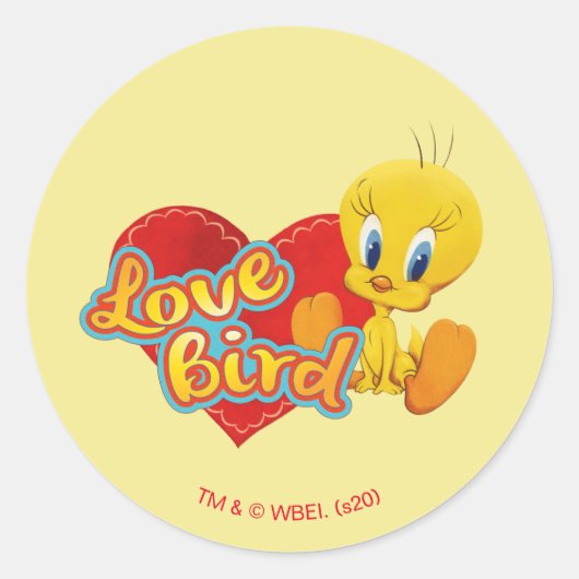 TWEETY™ - Love Bird Runder Aufkleber (Vorderseite)