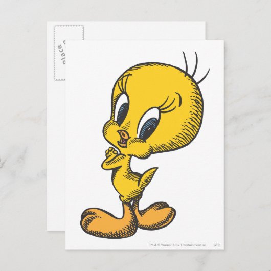 TWEETY™ Lovely Postkarte (Vorne/Hinten)