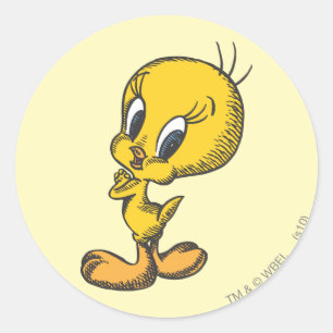 TWEETY™ Lovely Runder Aufkleber