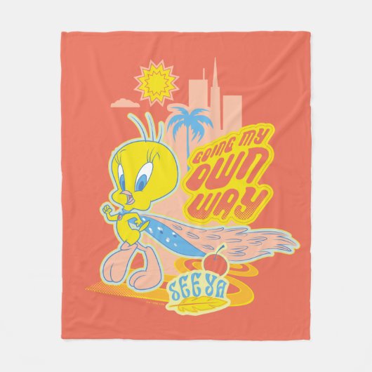 TWEETY™ - Meine eigene Richtung Fleecedecke (Vorderseite)