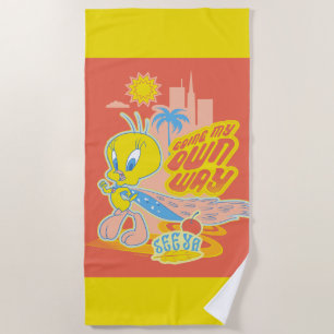 TWEETY™ - Meine eigene Richtung Strandtuch