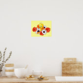 Tweety mit Gänseblümchen Poster (Küche)