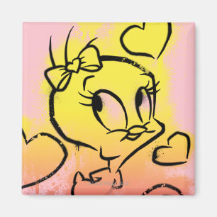 TWEETY™ mit Herzen Magnet