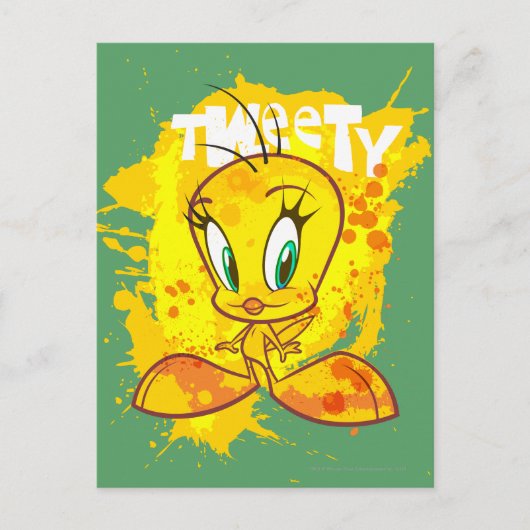 TWEETY™ mit Namen Postkarte (Vorderseite)