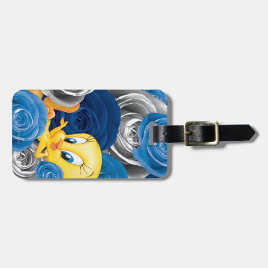 TWEETY™ mit Rose Gepäckanhänger (Vorderseite horizontal)