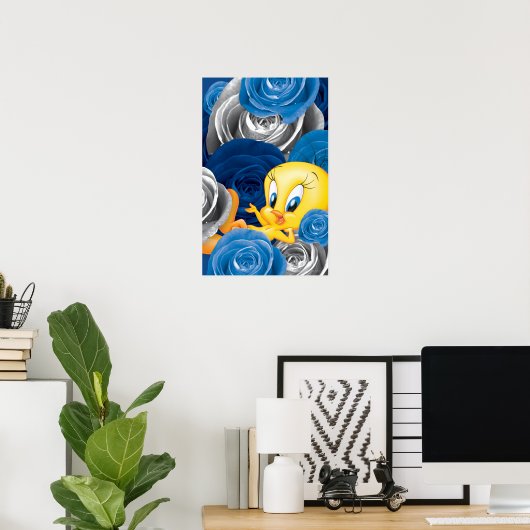 TWEETY™ mit Rose Poster (Heimbüro)