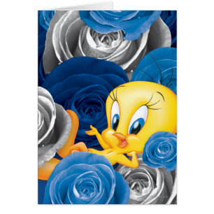 Tweety mit Rosen