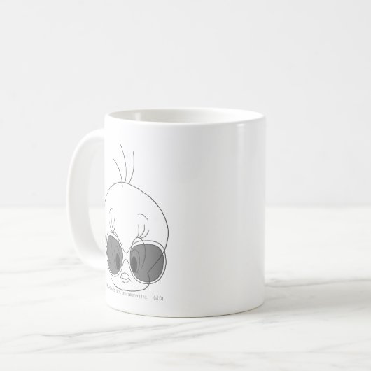 TWEETY™ mit Shades Kaffeetasse (Vorderseite Links)