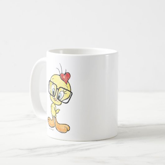 TWEETY™ Nerd Kaffeetasse (Vorderseite Links)