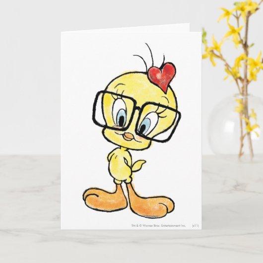 Tweety Nerd Karte (Gelbe Blume)