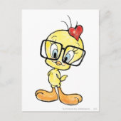 TWEETY™ Nerd Postkarte (Vorderseite)