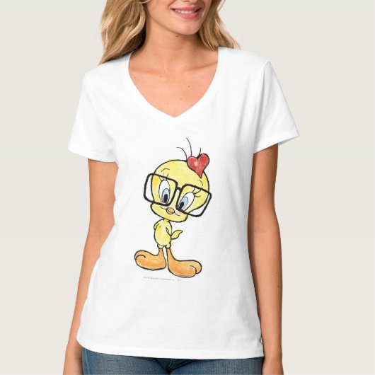 TWEETY™ Nerd T-Shirt (Vorderseite)