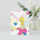 TWEETY™ on Heart Postkarte (Stehend Vorderseite)