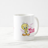 "TWEETY™" rosa Kaffeetasse (VorderseiteRechts)