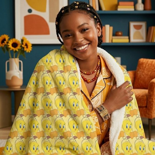 Tweety Sherpa Blanket Sherpadecke