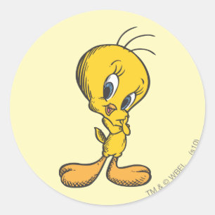 TWEETY™ Shy Runder Aufkleber