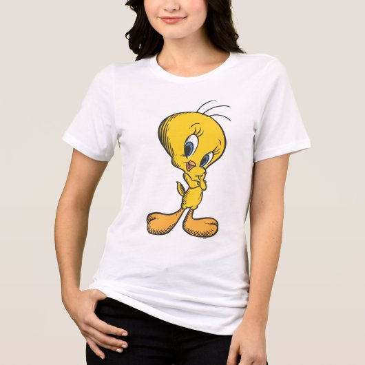 Tweety Shy Tri-Blend Shirt (Vorderseite)