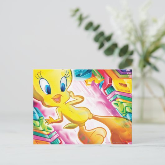 TWEETY™ Sliding Postkarte (Stehend Vorderseite)