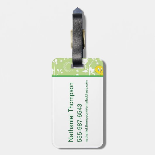 TWEETY™ Springtime Vibes Gepäckanhänger (Rückseite vertikal)