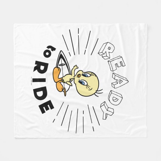 TWEETY™ Surfboard - Reitbereit Fleecedecke (Vorderseite (Horizontal))