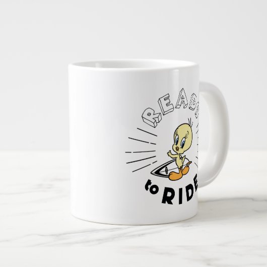 TWEETY™ Surfboard - Reitbereit Jumbo-Tasse (Vorderseite Rechts)