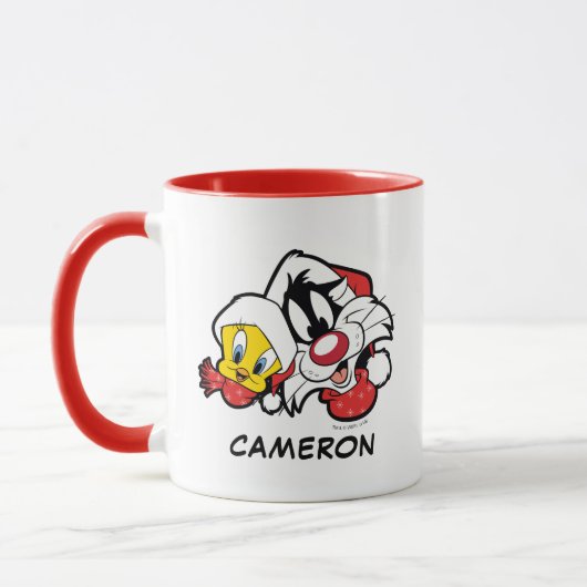 TWEETY™ & SYLVESTER™ "Fröhliche Alles" Tasse (Links)