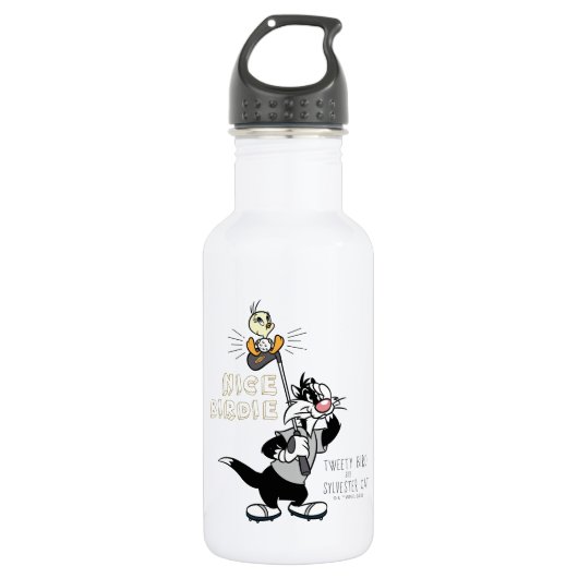 TWEETY™ & SYLVESTER™ Golfing - Nice Birdie Edelstahlflasche (Vorderseite)