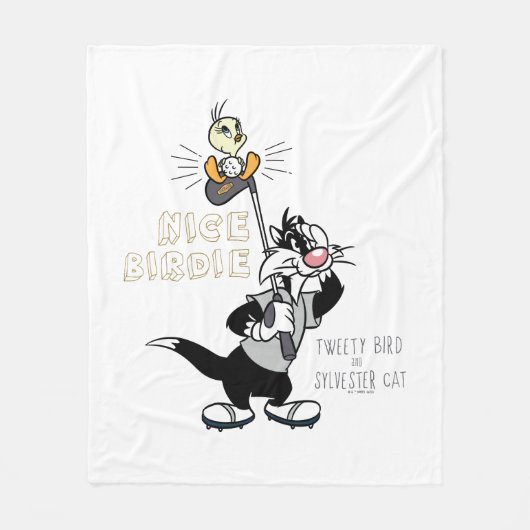 TWEETY™ & SYLVESTER™ Golfing - Nice Birdie Fleecedecke (Vorderseite)