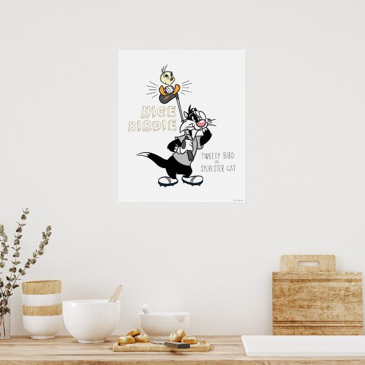 TWEETY™ & SYLVESTER™ Golfing - Nice Birdie Poster (Küche)