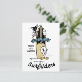 TWEETY™ & SYLVESTER™-Kühler Postkarte (Stehend Vorderseite)