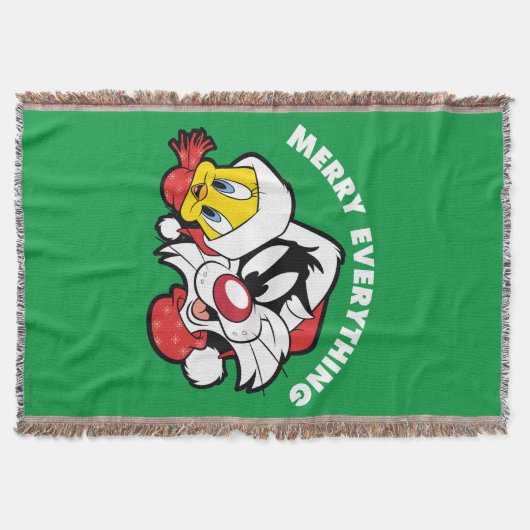 TWEETY™ & SYLVESTER™ "Merry Everything" Decke (Vorderseite)