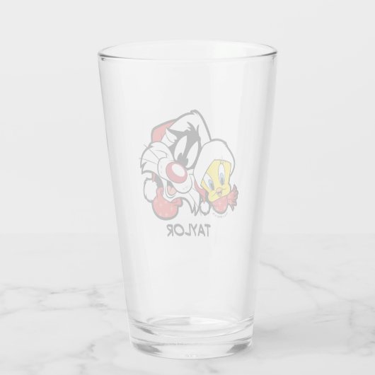 TWEETY™ & SYLVESTER™ "Merry Everything" Glas (Rückseite)