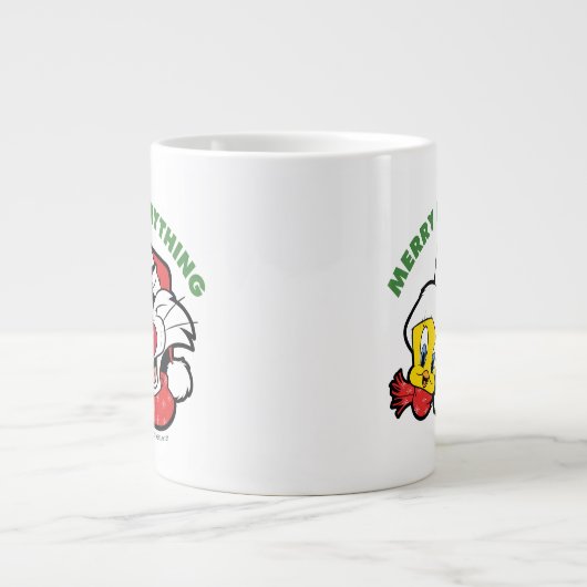 TWEETY™ & SYLVESTER™ "Merry Everything" Jumbo-Tasse (Vorderseite)