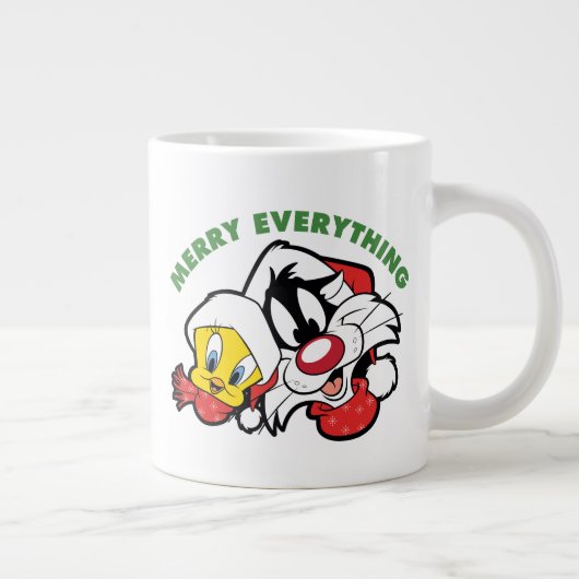TWEETY™ & SYLVESTER™ "Merry Everything" Jumbo-Tasse (Rechts)