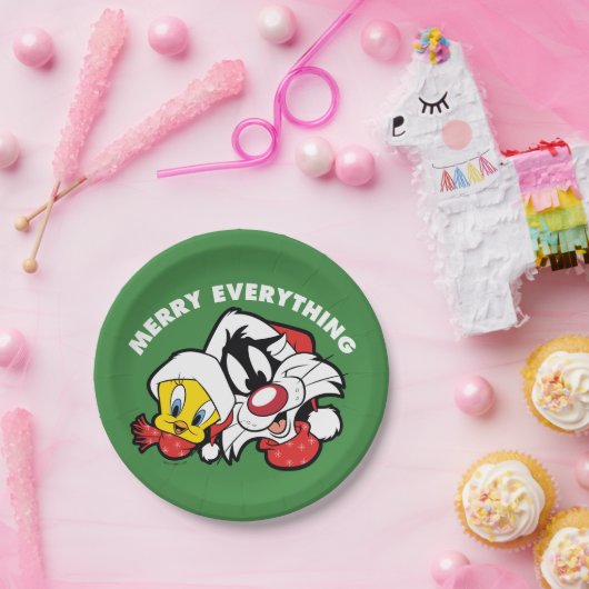 TWEETY™ & SYLVESTER™ "Merry Everything" Pappteller (Party)