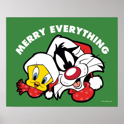 TWEETY™ & SYLVESTER™ "Merry Everything" Poster (Vorne)