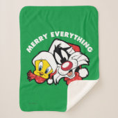 TWEETY™ & SYLVESTER™ "Merry Everything" Sherpadecke (Vorderseite)