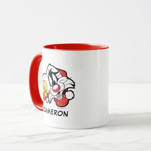 TWEETY™ & SYLVESTER™ "Merry Everything" Tasse (Vorderseite Links)
