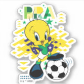TWEETY™ Team Brasil Fußball-Grafik Aufkleber (Vorderseite)