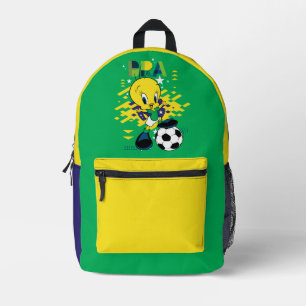 TWEETY™ Team Brasil Fußball-Grafik Bedruckter Rucksack