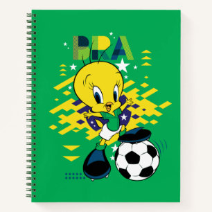 TWEETY™ Team Brasil Fußball Grafik Notizblock