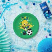 TWEETY™ Team Brasil Fußball-Grafik Pappteller (Party)