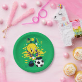 TWEETY™ Team Brasil Fußball-Grafik Pappteller (Party)